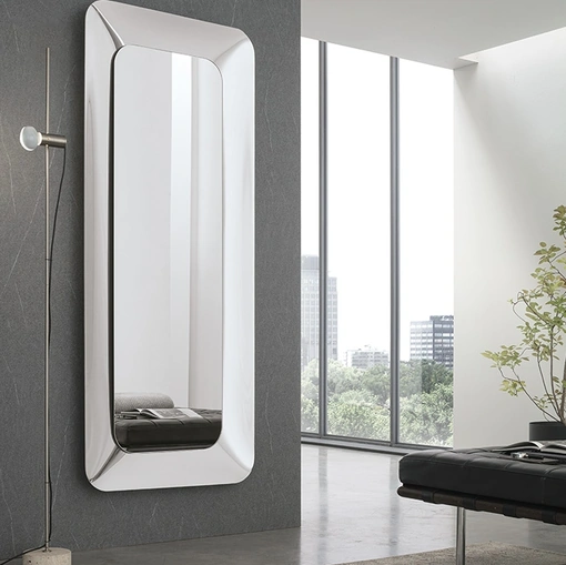 Specchiera con cornice in vetro curvato Anubi di Target Point