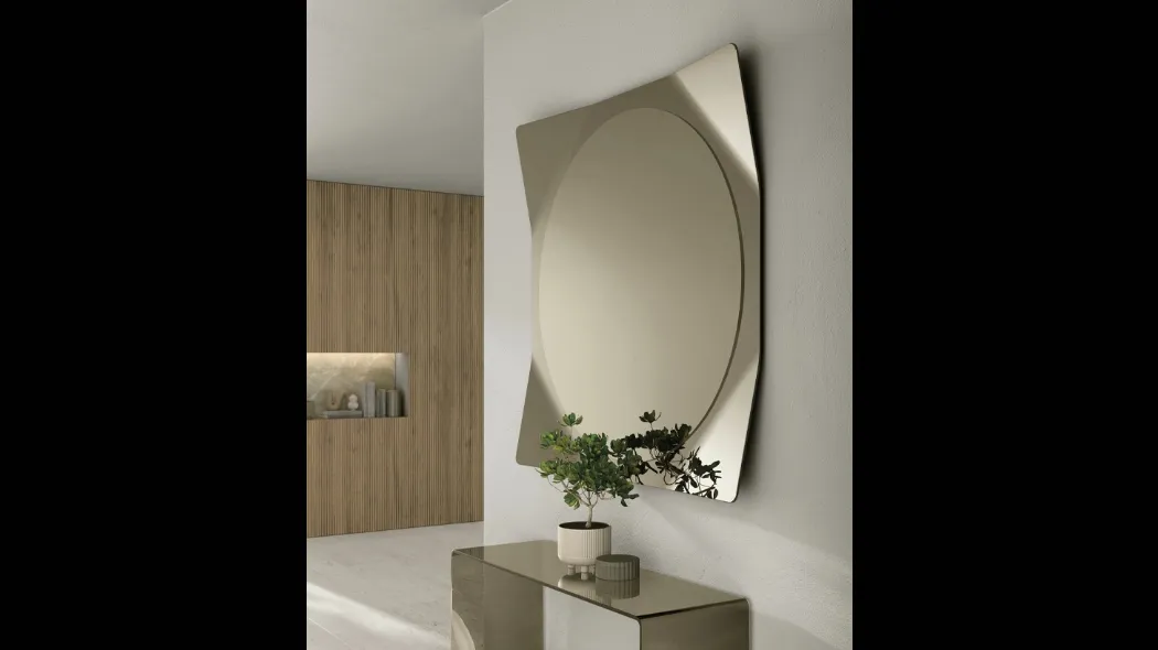 Specchio Lynx con cornice a specchio di Target Point