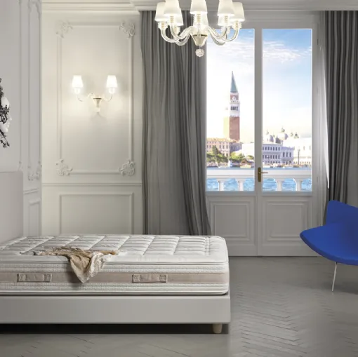 Materasso medio sostenuto Liberty a 800 molle indipendenti, Memory Foam e Water Foam di Ideariposo