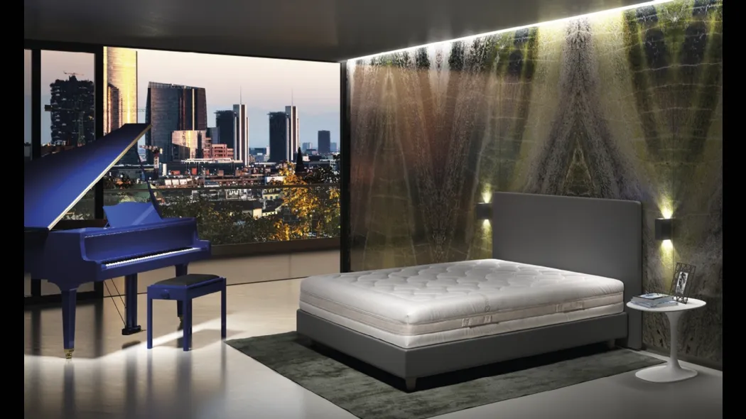 Materasso accogliente medio Sole Soft in Memory Foam e Water Foam di Ideariposo
