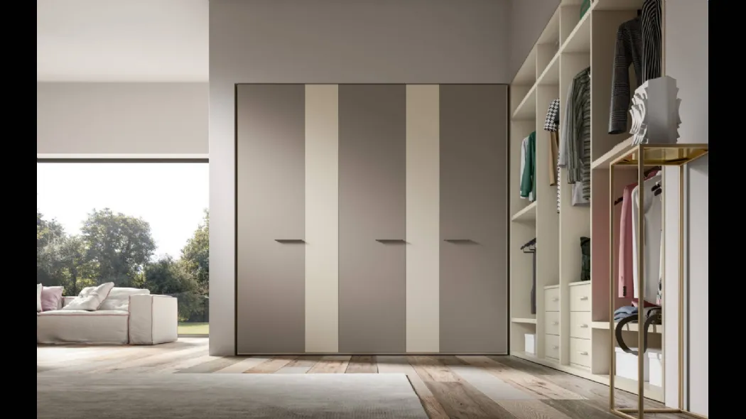 Cabina Armadio Power 35 in melaminico Argilla e Corda di Trentanove