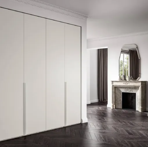 Armadio con ante battenti Power 33 laccato Grigio di Trentanove