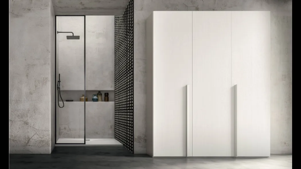 Armadio Easy 44 Bianco Wood di Trentanove
