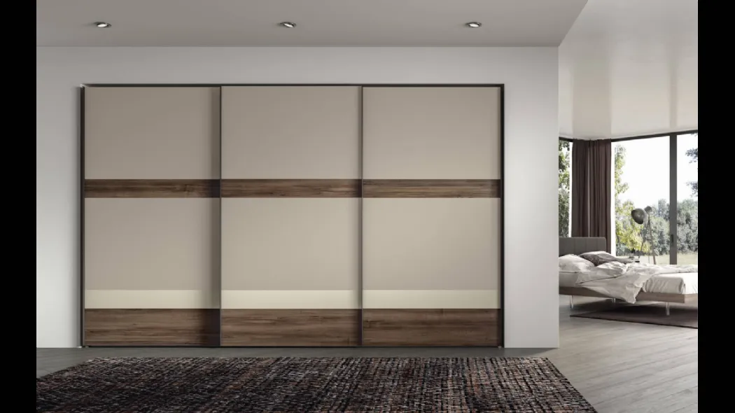 Armadio Power 14 Argilla con inserti in Rovere Cotto e Corda di Trentanove