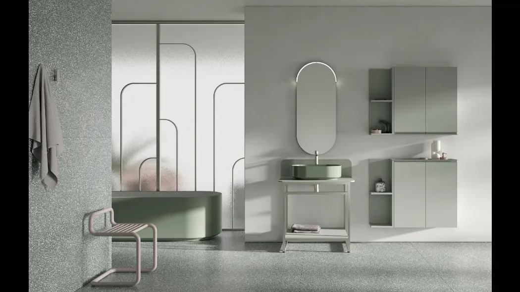 Mobile da Bagno a terra BIK BK09 di Compab