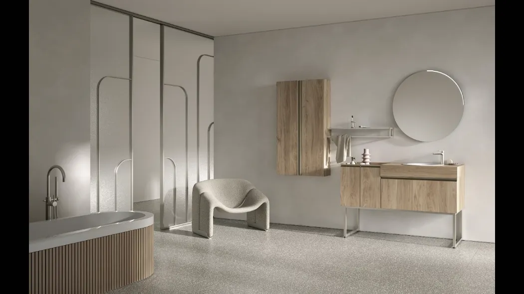 Mobile da Bagno a terra BIK BK13 di Compab