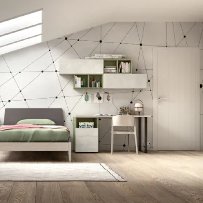 Cameretta moderna per ragazzi Room 110 di Zg Mobili