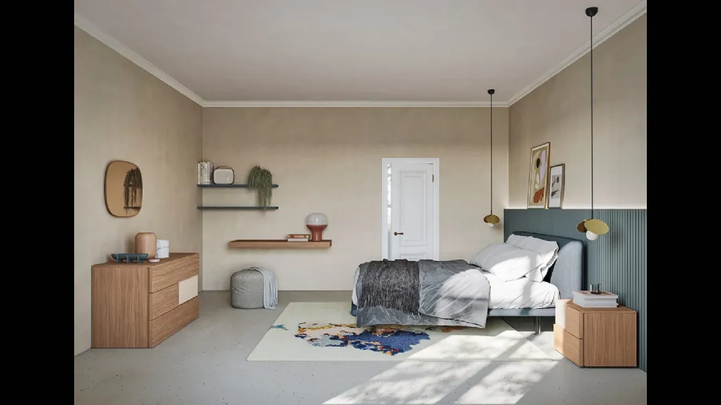 Letto in tessuto Golf Unique di Colombini Casa