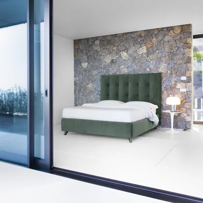 Letto con box contenitore Emma High di Noctis