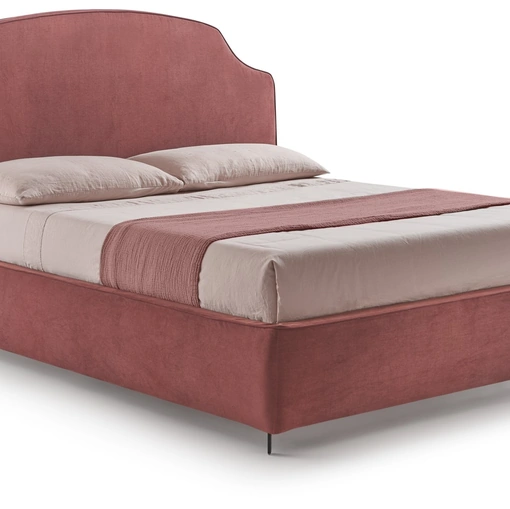 Letto Hermes in tessuto imbottito di Hoppla