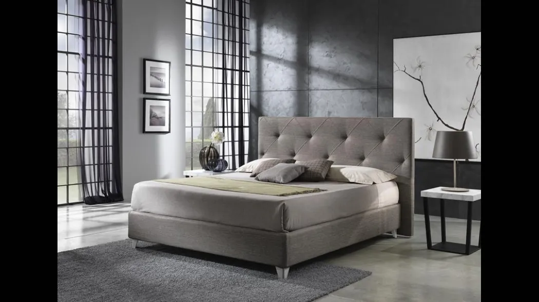 Letto in tessuto con contenitore Nuit di Hoppla