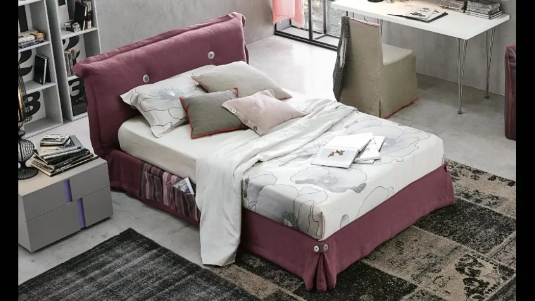 Letto singolo con testiera Amami di Tomasella