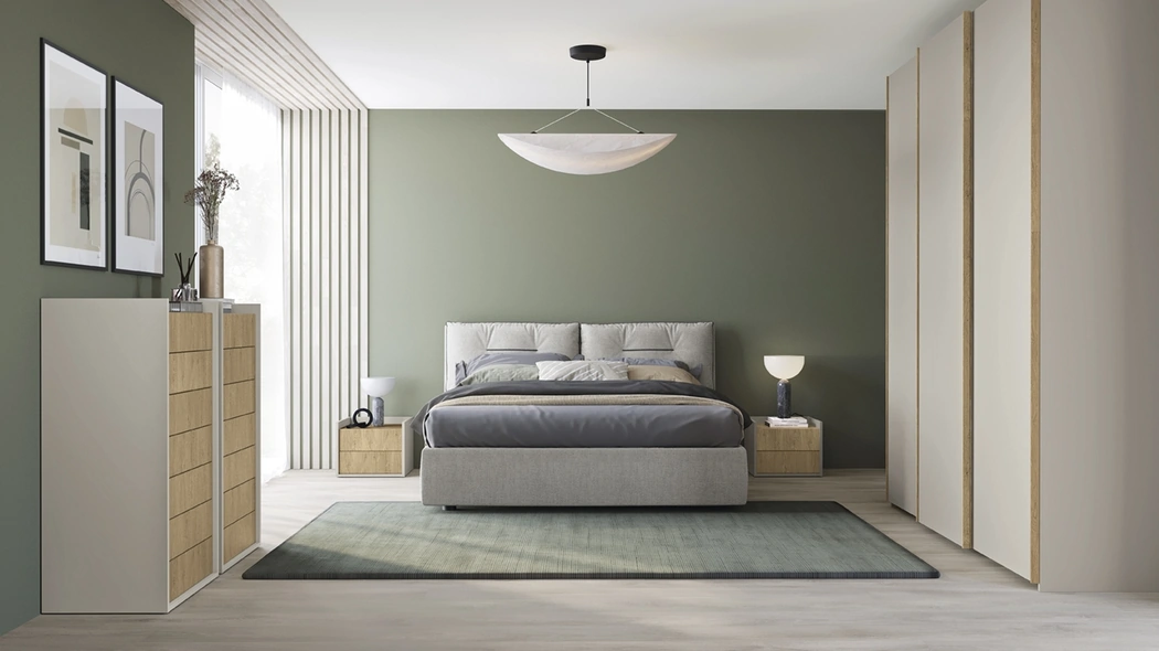 Letto imbottito Volo Kiss di Colombini Casa