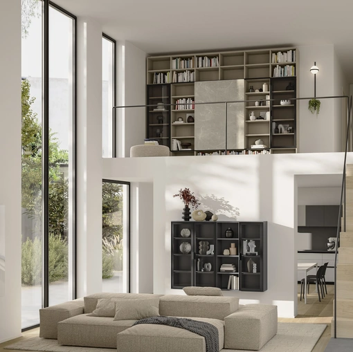 Libreria Night & Day e Golf Infinity L03NS di Colombini Casa