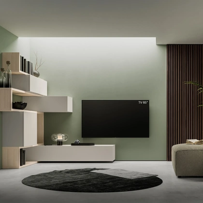 Parete Attrezzata Pratico PTG409 di SantaLucia