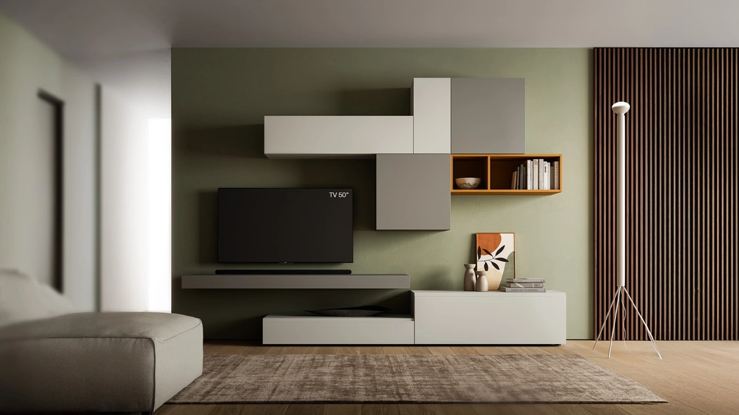 Parete Attrezzata Pratico PTG411 di SantaLucia