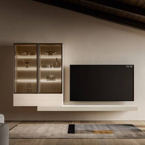 Parete Attrezzata Pratico PTG414 di SantaLucia