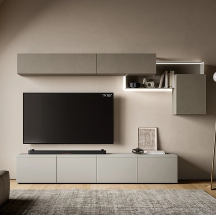 Parete Attrezzata Pratico PTG431 di SantaLucia