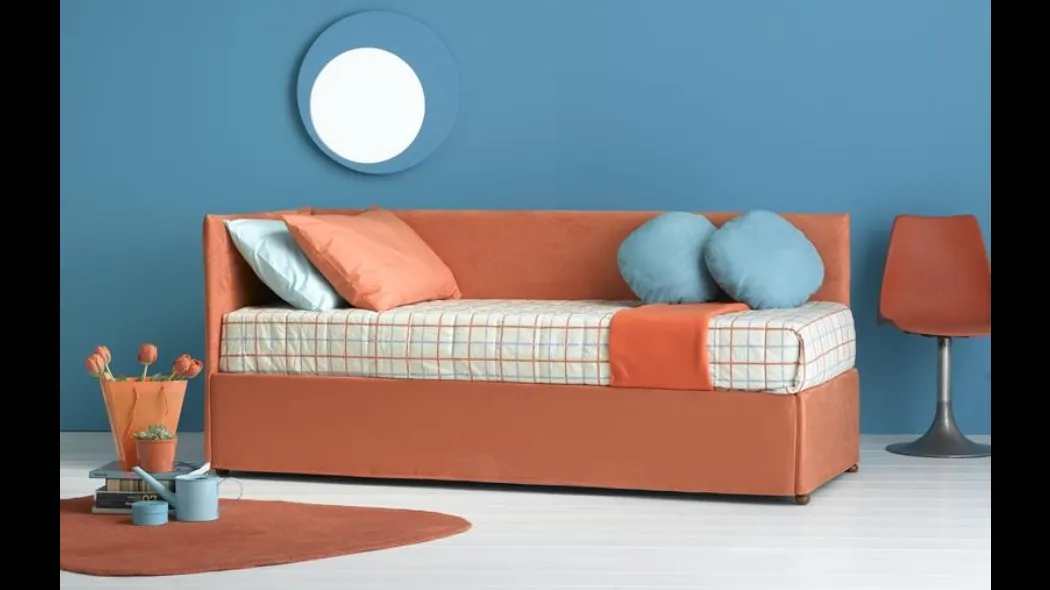 Divano Letto singolo in tessuto Night&Day 03 di Hoppla