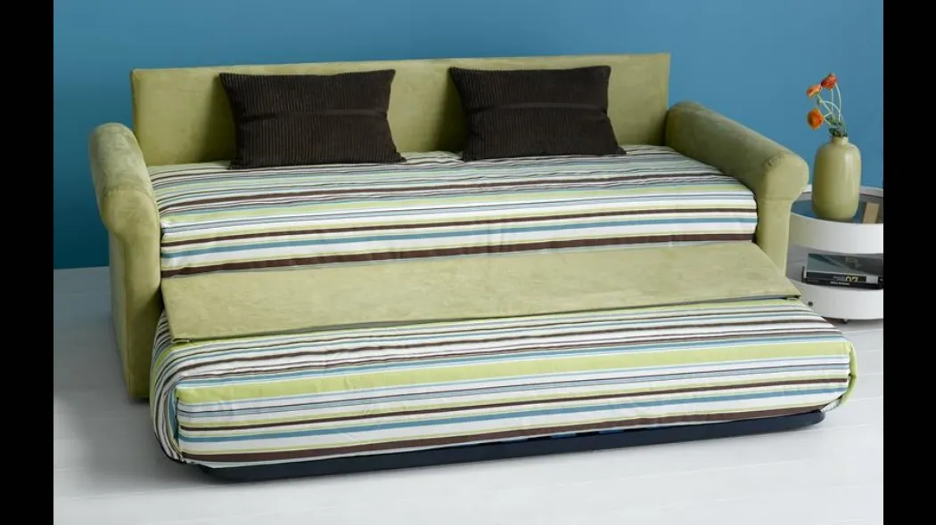 Divano Letto in tessuto con secondo letto estraibile Night&Day 06 di Hoppla