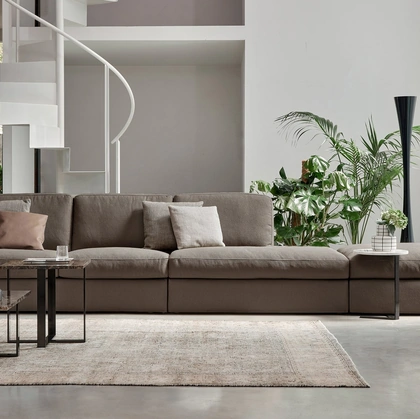 Divano lineare Oxford Regular di Rosini Divani