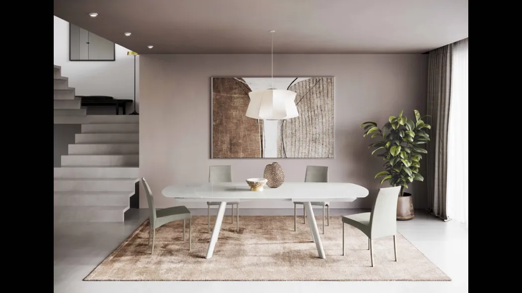 Tavolo Brooklyn a botte in Superceramica di Ingenia