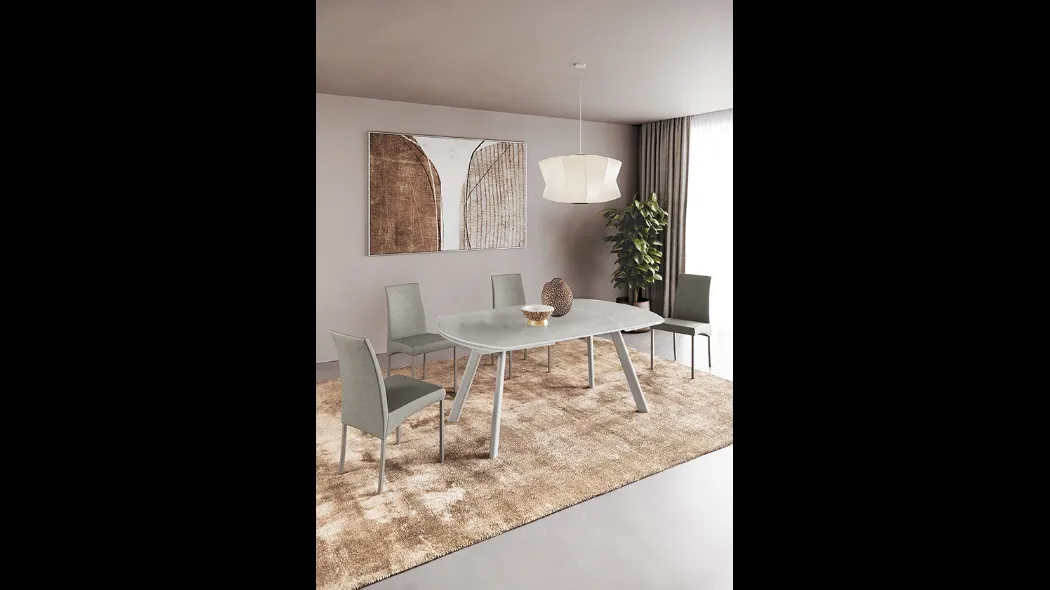 Tavolo Brooklyn a botte in Superceramica di Ingenia