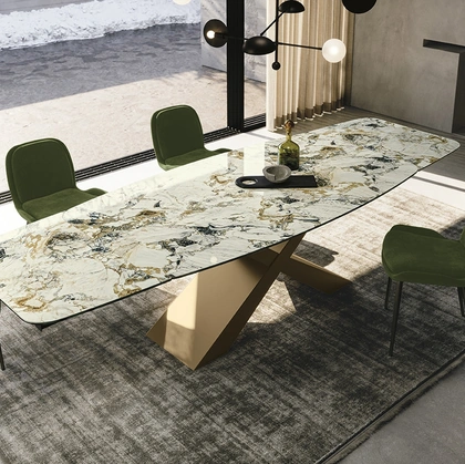 Tavolo in ceramica Gold di Sedit