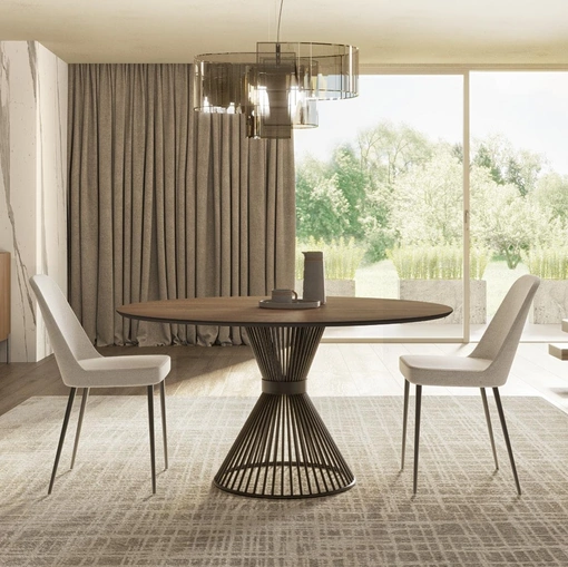 Tavolo rotondo Ikon di Pizzolato