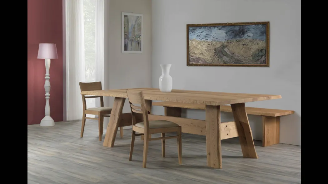 Tavolo in legno Zagabria di Pizzolato