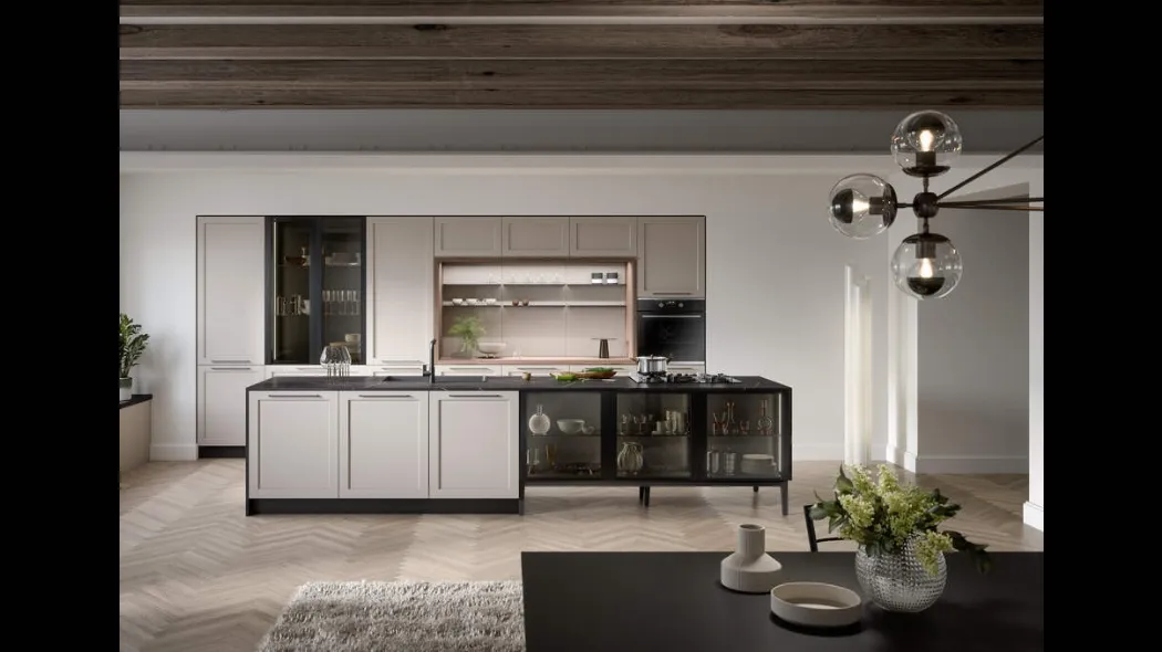 Cucina Moderna con isola Clio Composizione 03 di Prima Cucine