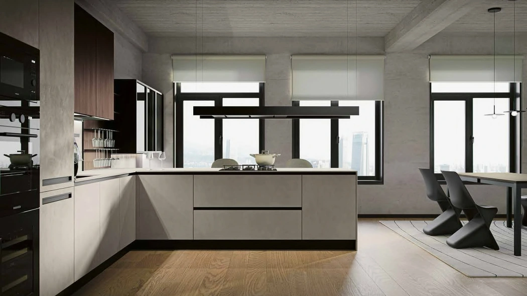 Cucina Moderna con penisola MK10 di Gentili Cucine